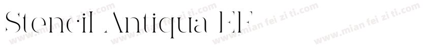 Stencil Antiqua EF字体转换